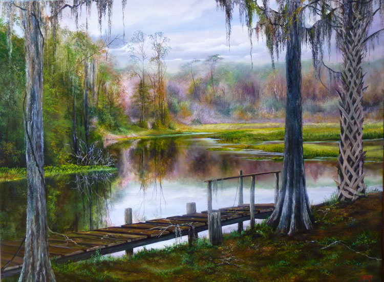 Oil paintings of florida swamps